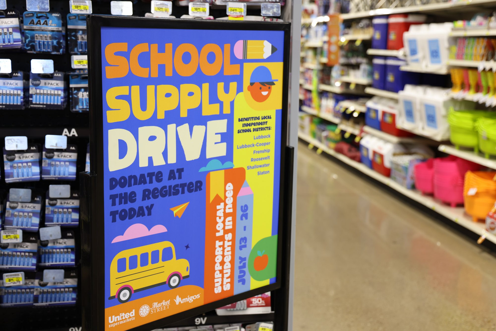 School Supply Drive Kick-off Event